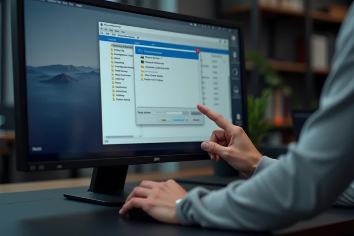 Main cochant l'attribut caché dans la fenêtre de propriétés d'un dossier Windows via l'explorateur de fichiers