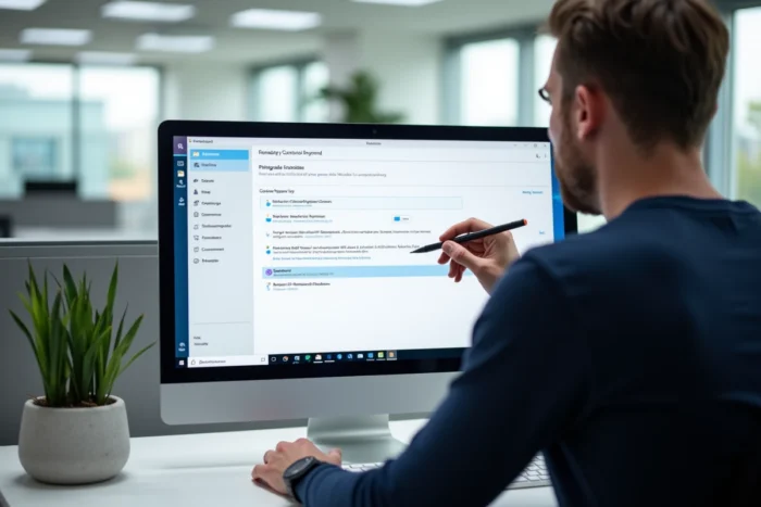 Utilisateur désactivant l'indexation Windows Search sur un dossier spécifique via les options d'indexation du panneau de configuration